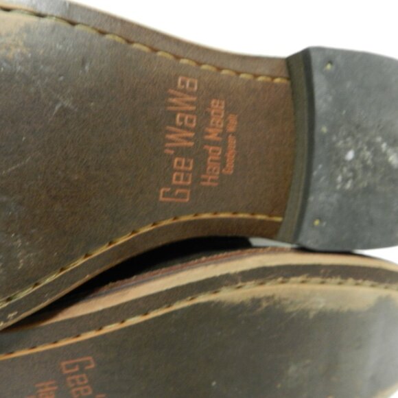 Gee WaWa Anthropologie Leather Hand Made Goodyear brown Oxfords Women Size Sz 7 - Picture 14 of 14